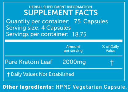 Kratom - Green Maeng Da 500mg Pill